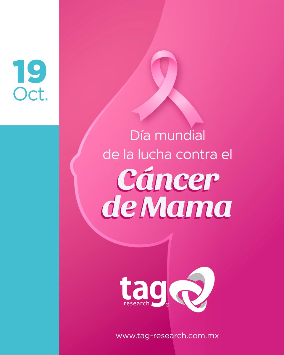 TagResearch's tweet photo. El cáncer de mama es una de las principales causas de defunción en México.

#díamundialdelcáncerdemama 
#preveniresvivir #cancérdemama #octubrerosa #mesrosa https://t.co/3Ri19fSuAY