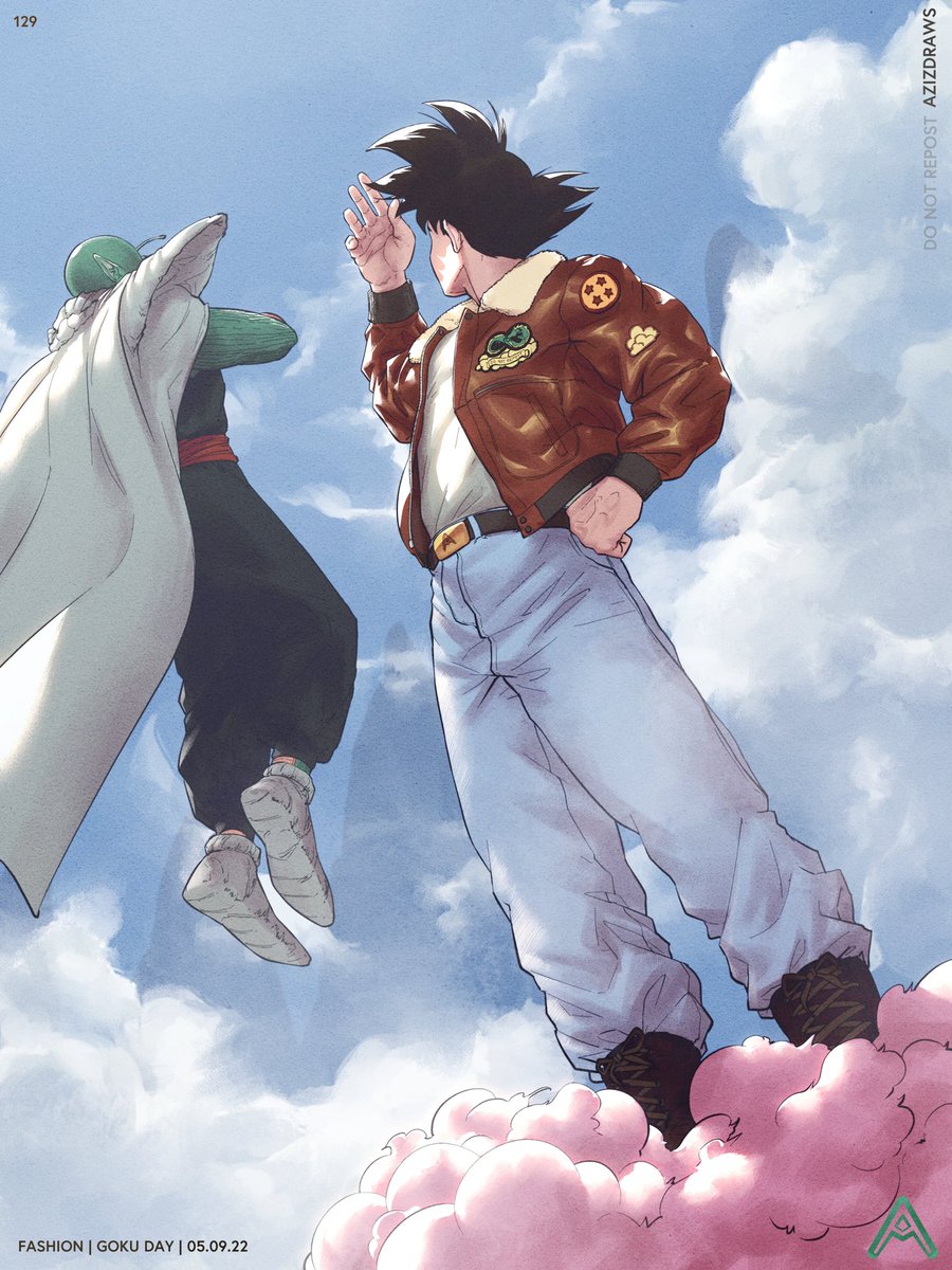 Bomber jacket Goku is simply too saucy.