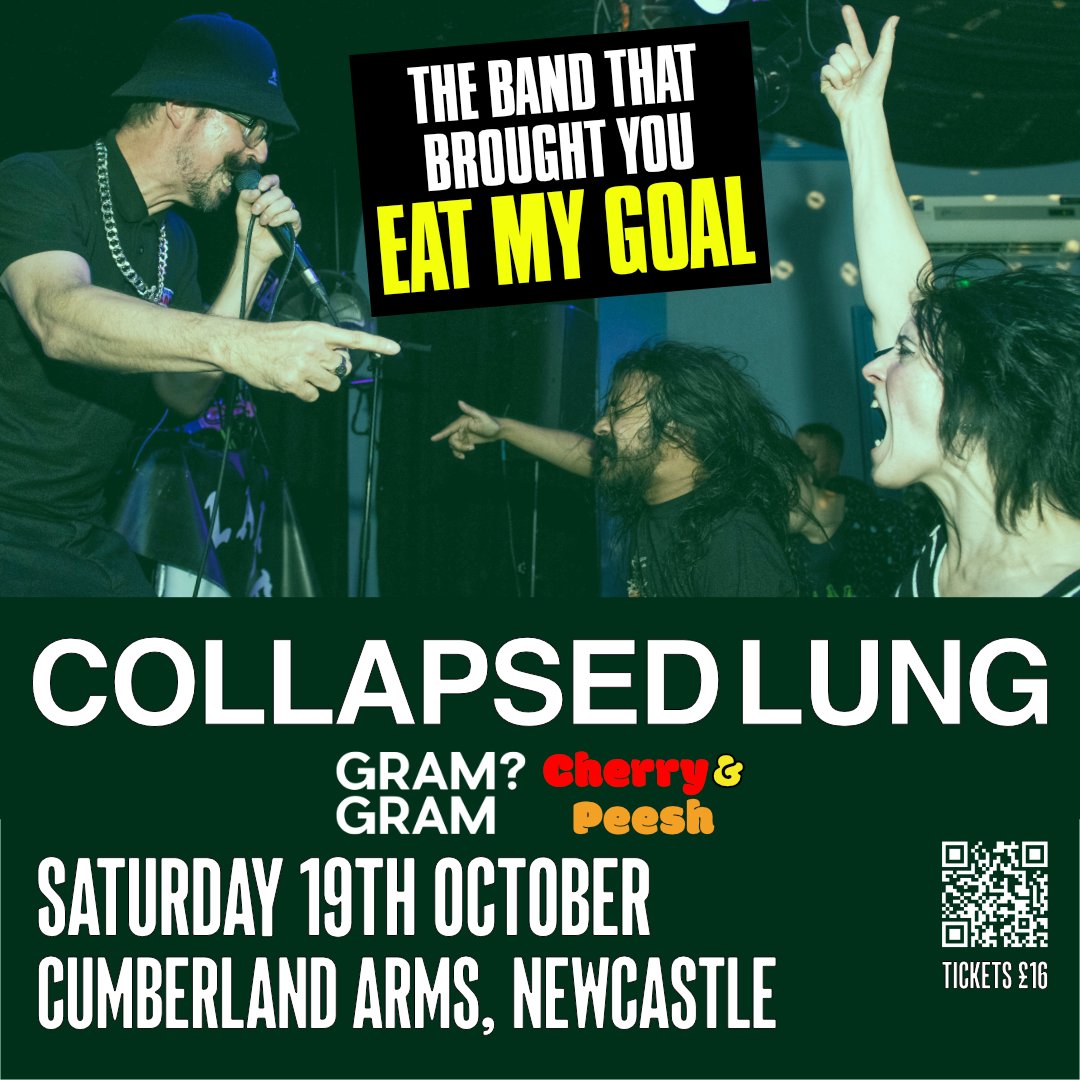 Collapsed Lung (@collapsed_lung) on Twitter photo TONIGHT at <a href="/thecumby/">The Cumberland Arms</a>
Doors 7.30pm
Music starts 8pm
Finish approx 10.40pm
Tickets off sale soon, but you can pay on the door
wegottickets.com/event/624968/# TONIGHT at <a href="/thecumby/">The Cumberland Arms</a>
Doors 7.30pm
Music starts 8pm
Finish approx 10.40pm
Tickets off sale soon, but you can pay on the door
wegottickets.com/event/624968/#