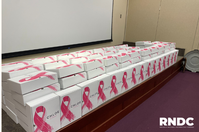 🎀 This October, #RNDC is proud to support #BreastCancerAwareness Month by partnering with key suppliers to raise awareness and provide support. We are distributing Chloe Cares Kits to individuals with family or close friends impacted by this disease. 🎀 
#RNDCcares