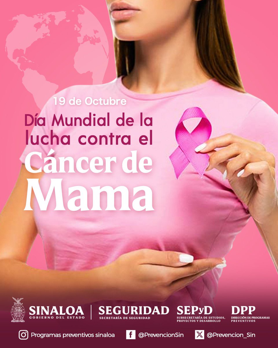 Hoy se conmemora el Día Internacional de la lucha contra el Cáncer de Mama, que tiene como objetivo crear conciencia así como sensibilizar sobre la importancia de la detección temprana.

La prevención es clave, realizar un chequeo a tiempo lo es todo.

#OctubreRosa🎀 #SSPE