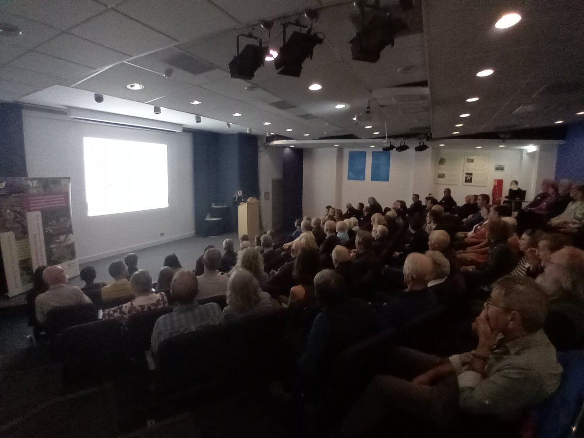 Just two pics from today's <a href="/savebutterflies/">Butterfly Conservation 🦋</a> Scottish Autumn Gathering in Perth. Moths at lunchtime always a real highlight,  and a sold-out venue with 120 people in attendance. Thanks to <a href="/NatureScot/">NatureScot</a> for funding!