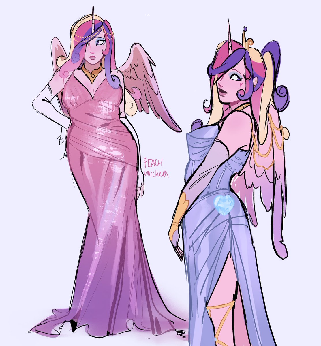 peachmichea's tweet image. Cadence sketches #mlp
