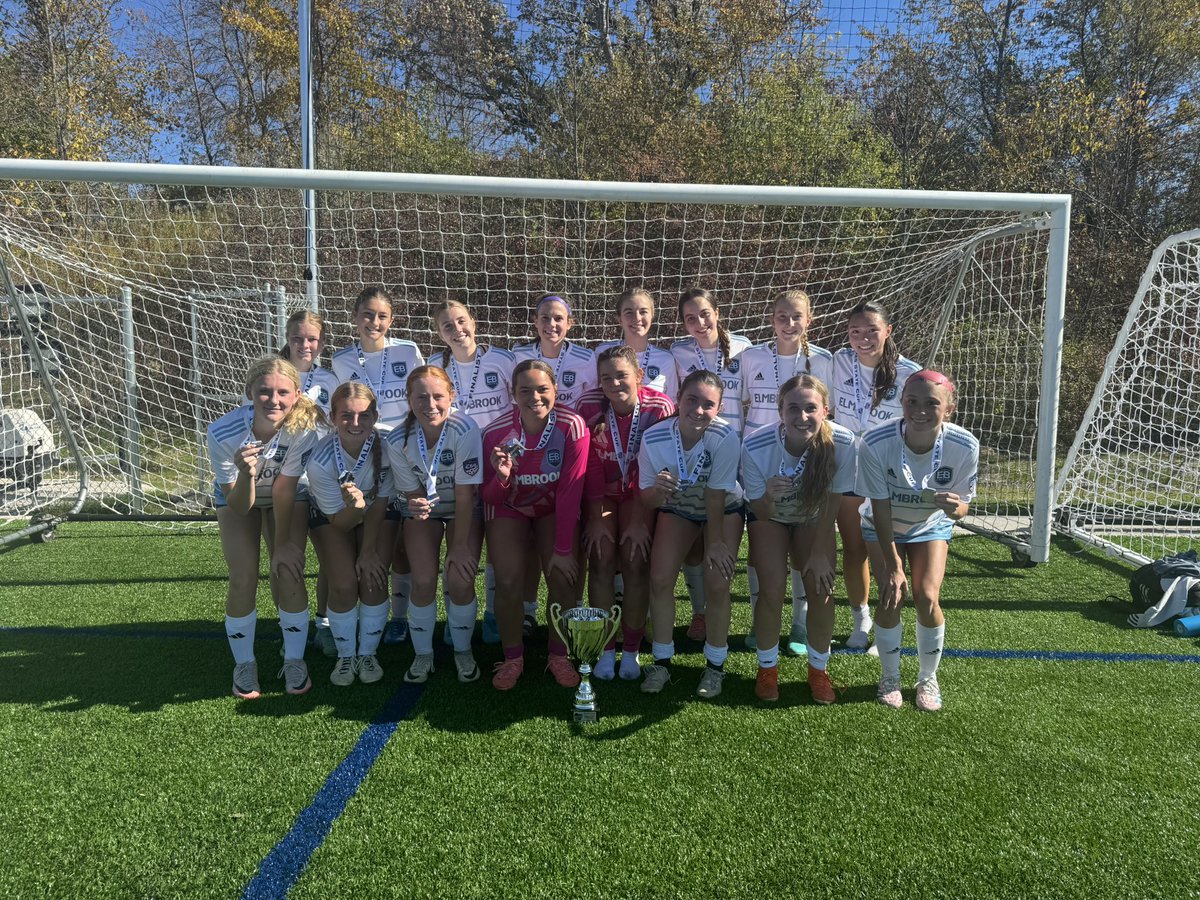 We tied for 1st place at state cup but ended up finishing 2nd based on goal differential.