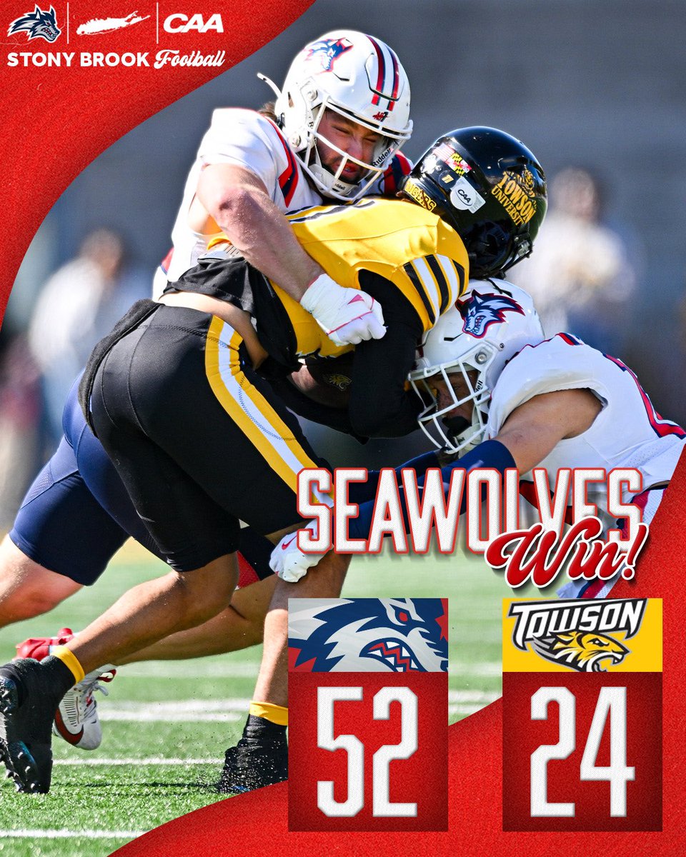 StonyBrookFB's tweet photo. Took down the Tigers 💪

🌊🐺 x #As1 https://t.co/WXc6dBpvNP