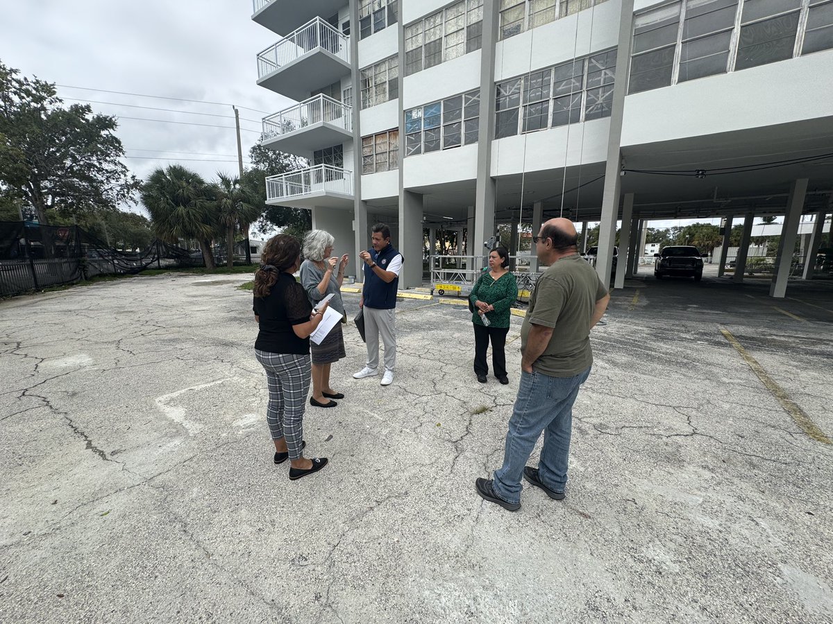 Yesterday, I took this guy for elbow surgery, and this morning he insisted I drive him to meet with displaced condo residents. Dude never stops.