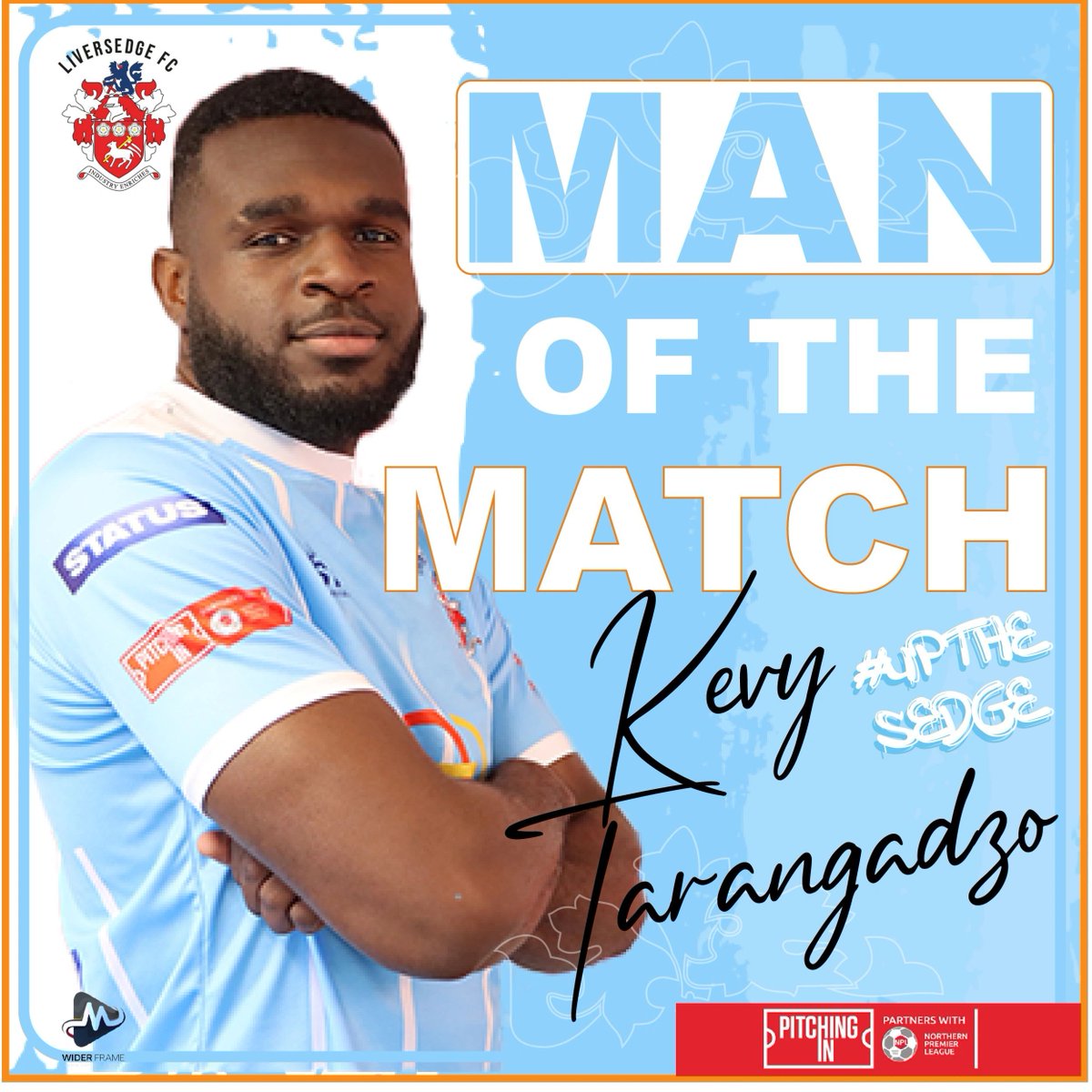 Liversedge_FC's tweet photo. He's done it again!

With a share of 44.9%, Kevy Tarangadzo (@KevyTee) is your Man of the Match‼️

Another great showing in defence from our Bison 💪

#UpTheSedge #NonLeagueFootball
@PitchingIn_ @NorthernPremLge https://t.co/gySNes2oSI