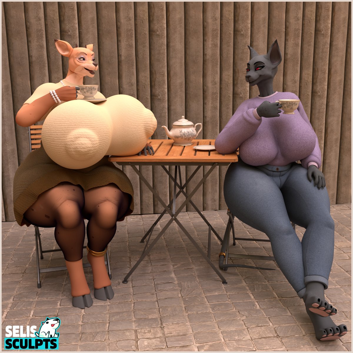 Second part of  the com for <a href="/RexPecs/">Homura</a>, It seems Edna has come for a chat with Iris.