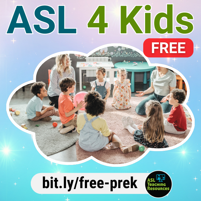 ASLforteachers's tweet image. | 📧 Get 5 days of free ASL resources! Perfect for preschool teachers. Sign up today! ❤️ bit.ly/free-prek #preksped #specialeducationteacher #signlanguage #aslteachingresources #deafeducation #preschoolcurriculum #teacherofthedeaf #specialeducationteacher