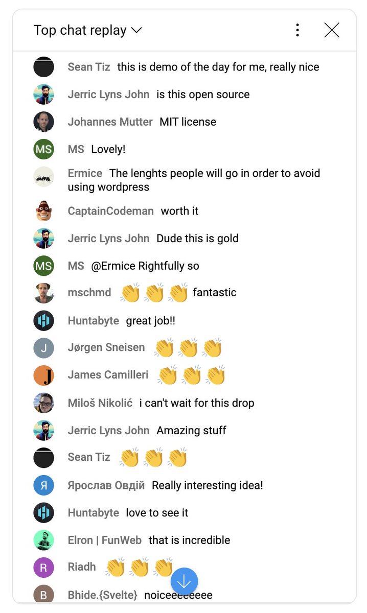 Michael Aufreiter (@_mql) on Twitter photo Blown away by the YouTube responses to my live demo of svedit.vercel.app. Thank you so much everyone!
Thanks particularly <a href="/SvelteSociety/">Svelte Society 🧡</a> team for hosting this amazing event.
And thanks to <a href="/Rich_Harris/">Rich Harris</a> and team to finally release Svelte 5. What a day! Blown away by the YouTube responses to my live demo of svedit.vercel.app. Thank you so much everyone!
Thanks particularly <a href="/SvelteSociety/">Svelte Society 🧡</a> team for hosting this amazing event.
And thanks to <a href="/Rich_Harris/">Rich Harris</a> and team to finally release Svelte 5. What a day!