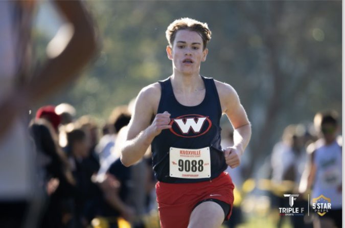 WestHighXC's tweet photo. KIL Championships! 

Boys Varsity places 5th! 

7. Nicholas Burke 15:38
33. Oliver Bankston 17:58
37. Sam Leonard 18:22
40. Jackson Altman 18:33
46. Reese Sams 18:50
50. Luke Bacon 19:20
52. Jack Carter 19:30

Photo cred @5StarPreps https://t.co/JsnarVJG44