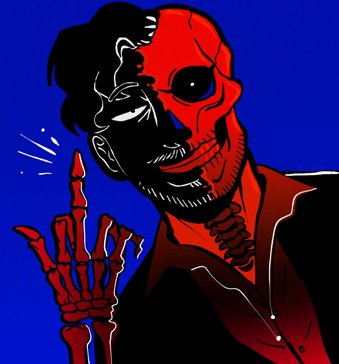 crunch_3r's tweet photo. goretober day 19 - bones with darkiplier #markiplier #marktwt https://t.co/OkNNQOCUf2