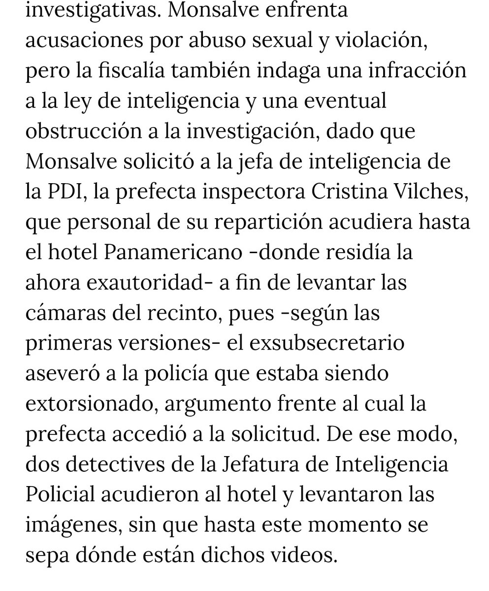 abogadabruna's tweet photo. 🛑En serio No aparecen los videos del hotel que la Pdi le entregó a Monsalve?
🛑O sea, parte de la prueba en una investigación por violación NO APARECE?
🛑Habrá formalización y solicitud de preventiva para Monsalve❓️ @FiscaliadeChile
@PJudicialChile 
https://t.co/AzxURTacMp https://t.co/PCTJSyzYnT