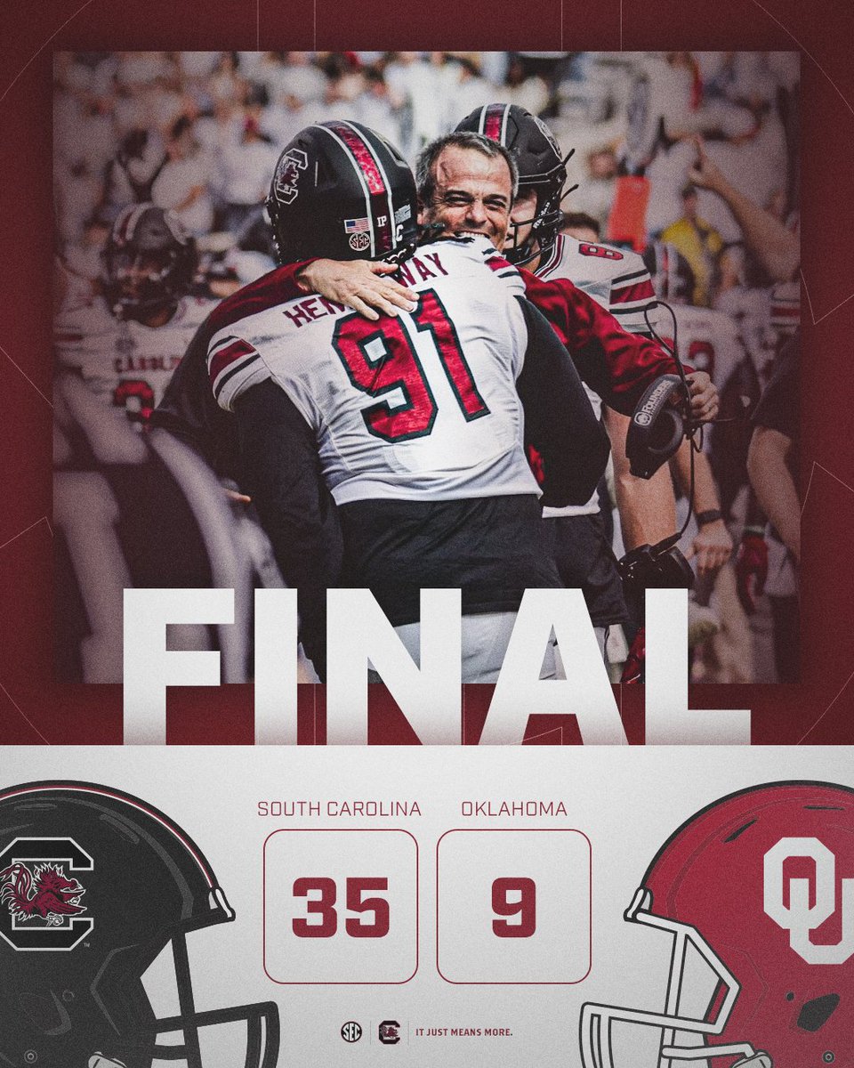 SEC's tweet photo. relentless defense on the road! 😤

@GamecockFB x #SECFB https://t.co/zOmQQRsb5b
