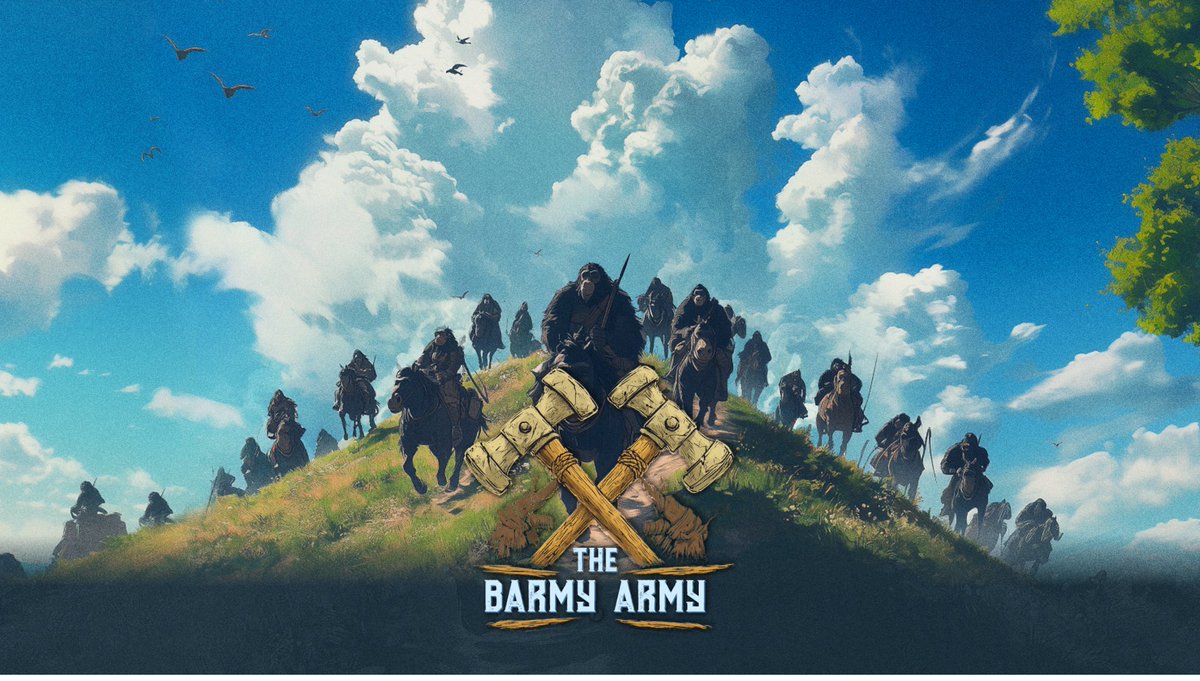 HelloBarmyArmy's tweet image. Introducing The Barmy Army 🛠️

We&apos;ve gathered 40+ of the hardest working &amp;amp; passionate utility maxis to create a super group designed to organically support projects.

From building a loyal community bedrock, to increasing project exposure tenfold through content of all kinds.