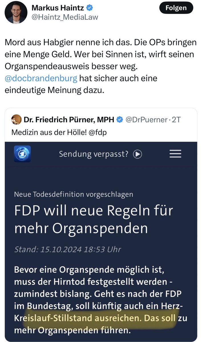 _welpenmetzger's tweet image. Dabei bräuchten doch #Haintz, #Pürner und #Brandenburg dringend eine #Hirnspende. Obwohl…🤔