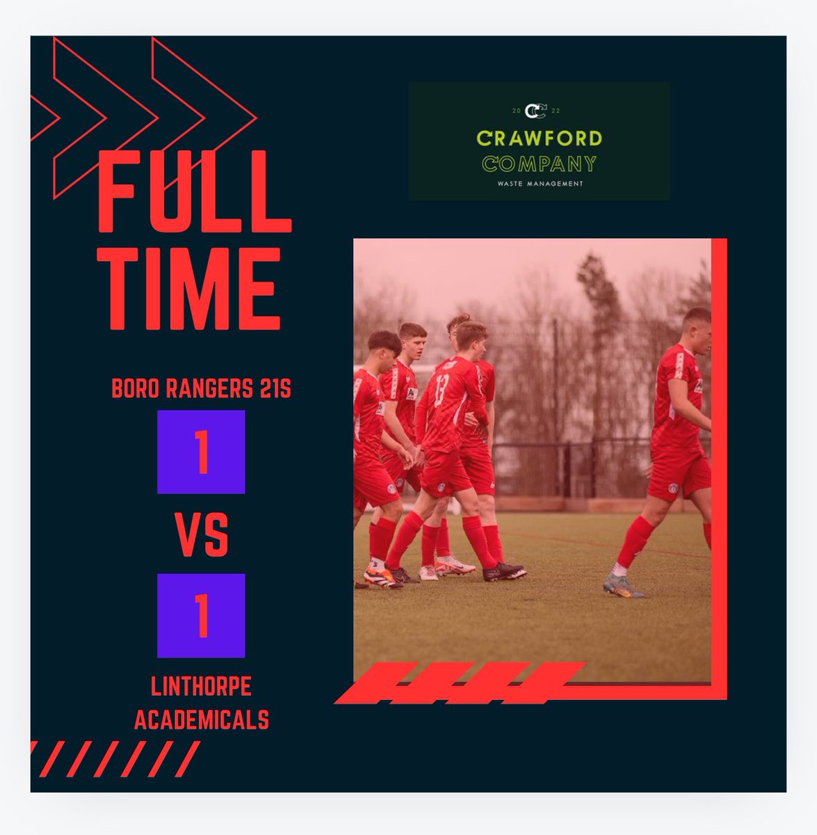 Full time 

Devastating not to win this game as we have dominated it from the off, finally turn our misfortunes around and can get cracked on with the season 

Goal 
<a href="/bradstephenso20/">brad stephenson</a> 

⭐️ Johnny woods