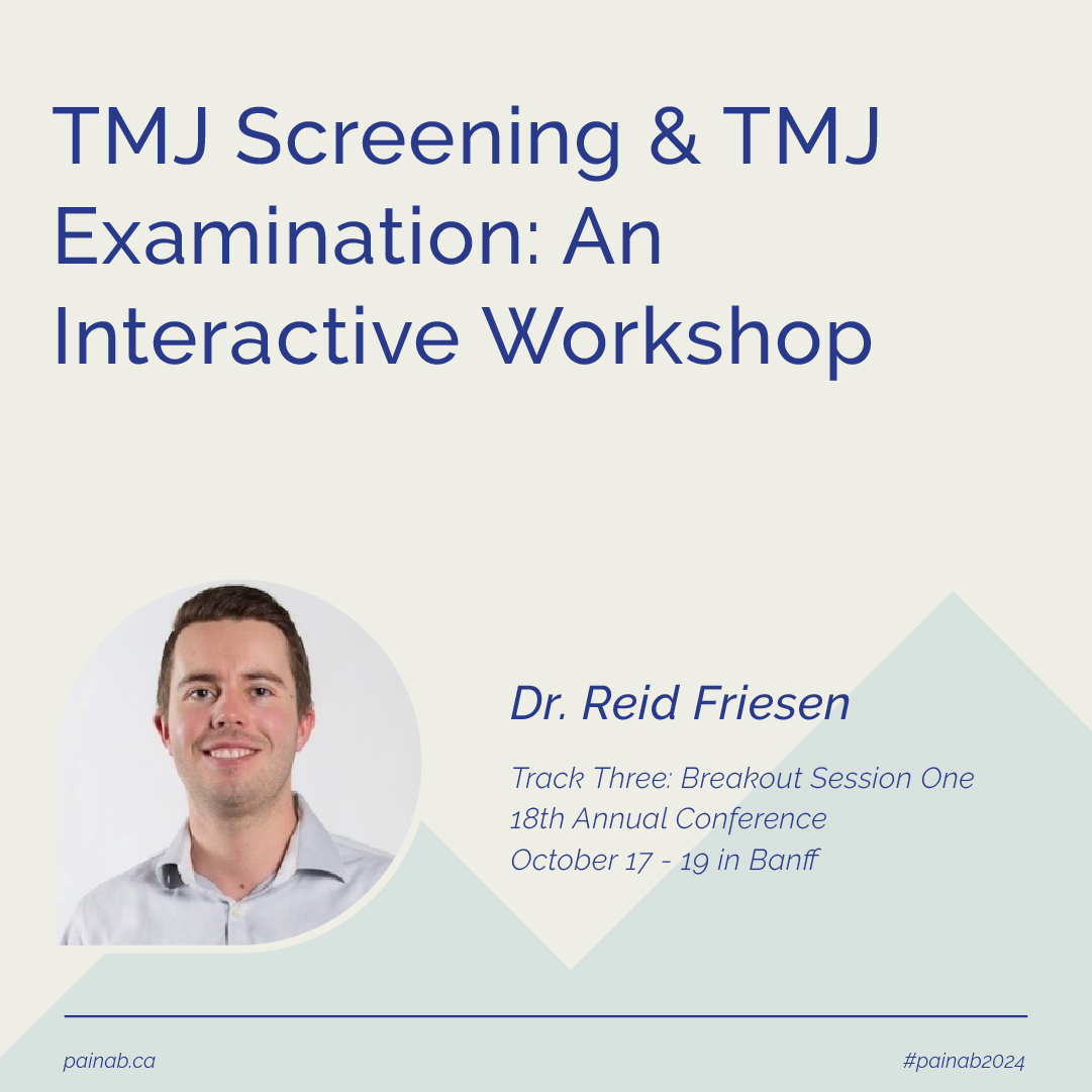 Alberta_Pain's tweet photo. ⏰ Happening NOW in Hawthorne C:
TMJ screening &amp; TMJ Examination: An Interactive Workshop with @drivonnehernan and Dr. Reid Friesen at #PainAB2024. https://t.co/c6P2tyjlFq