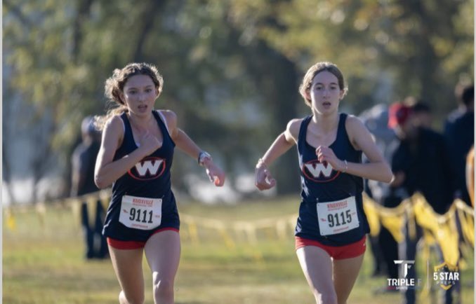 WestHighXC's tweet photo. KIL Championships!

Girls Varsity places 5th Overall! 

8. Campbell Asti 19:42
20. Macie Gaines 20:56
40. Griffin Harrison 22:45
45. Harper Foutch 23:09
46. Molly Cook 23:09
47. Zoey Johns 23:18
55. Hazel Schwed 24:11 

Photo cred @5StarPreps https://t.co/1Nrct9X3EW