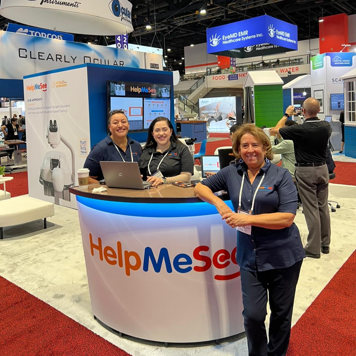 HelpMeSee's tweet photo. It’s day one of #AAO2024! HelpMeSee is showcasing our cutting-edge Cataract Surgery Simulation-based Training Program with free demos every day! Explore our immersive courses in #MSICS, #Phacoemulsfication, and more. https://t.co/LjAwztCX3A