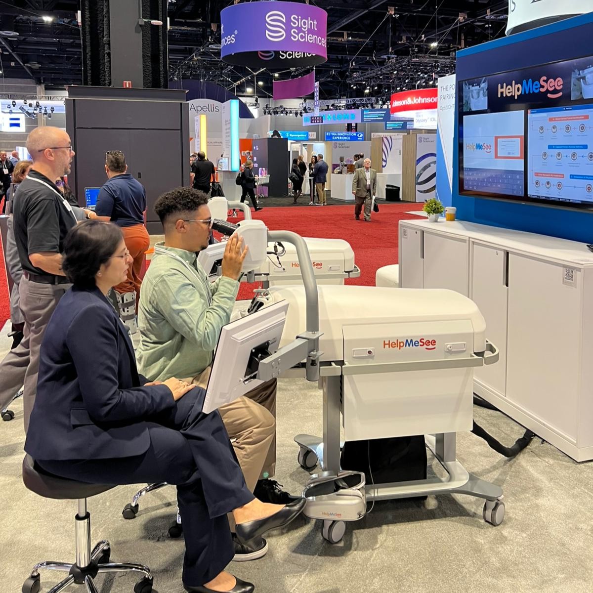 HelpMeSee's tweet photo. It’s day one of #AAO2024! HelpMeSee is showcasing our cutting-edge Cataract Surgery Simulation-based Training Program with free demos every day! Explore our immersive courses in #MSICS, #Phacoemulsfication, and more. https://t.co/LjAwztCX3A