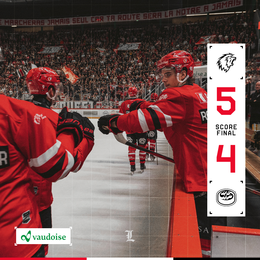 La série de victoires à domicile continue pour nos Lions 🔥

Comme souvent, la rencontre a été très disputée entre les deux équipes, mais les hommes de Geoff Ward ont fait preuve de caractère pour s'imposer devant le public de la Vaudoise aréna !

Lausanne HC5⃣-4⃣ HC Ambri-Piotta