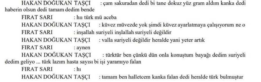 darkwebhaber's tweet photo. Yenidoğan Çetesi iddianamesinde şok detay!

Fırat Sarı: "Bebek inşallah Türk'tür, Suriyeli değildir."

(Pointer) https://t.co/0i1CoGi0Nz