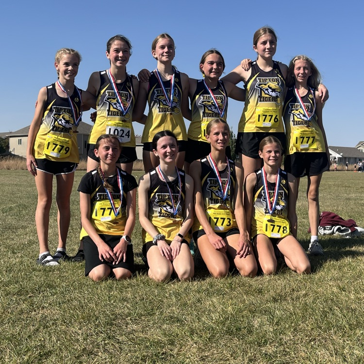 State CHAMPIONS!!!  The future of Tipton XC is very bright! Congrats to the MS girls and Coach Maggie Helmold!