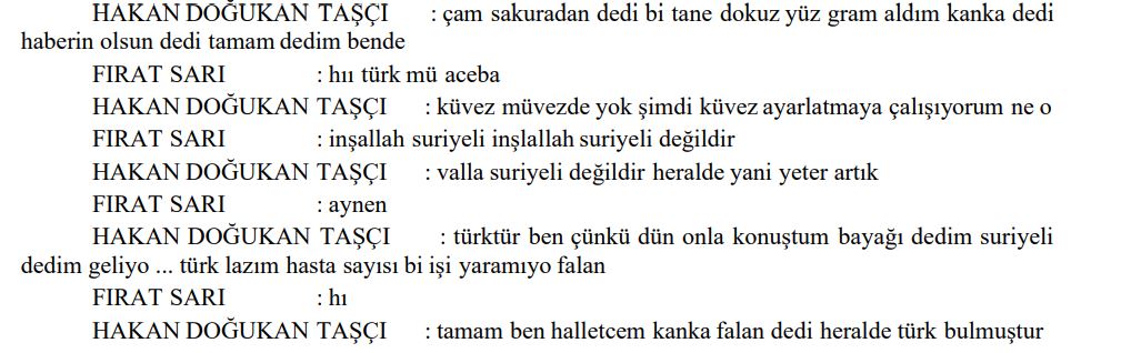 Yenidoğan çetesinin lideri PKK'lı doktor Fırat Sarı,hastaneye gelen bebek için inşallah Suriyeli değildir  Türk'tür diye temenni de bulunuyor.

Bir terörist,organize bir çete ile birlikte Türk çocuklarını katlederek ailelerinin hayatlarını kararttı.

Diyecek sözüm kalmadı.