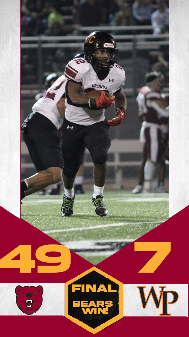 For the first time since 2010, <a href="/UrsinusFootball/">Ursinus Football</a> is 6-0! #UpTheBears #d3fb