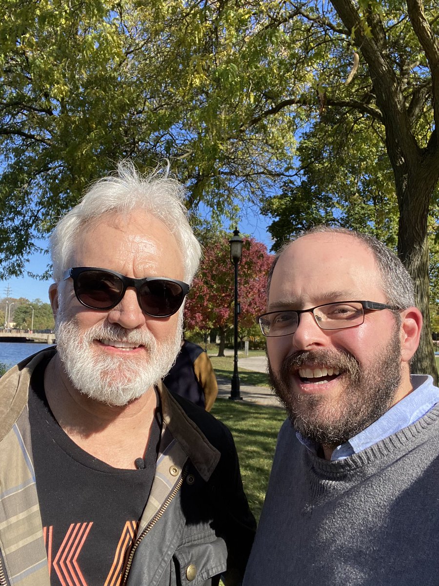 jlemonsk's tweet image. President Bartlet and his staff came to town to help keep Wisconsin Blue!