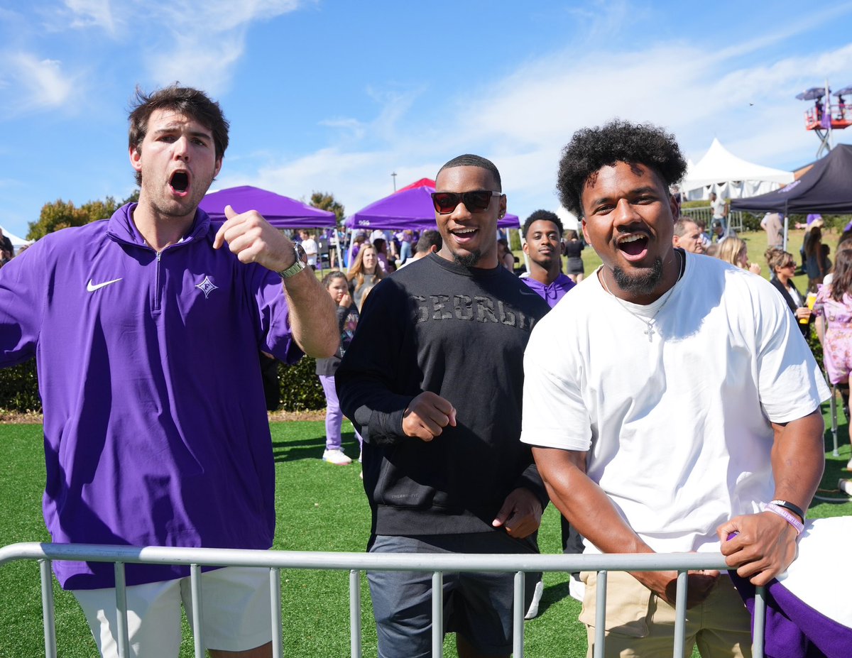FurmanU's tweet photo. It’s good to be #HomeAtFurman 💜 https://t.co/iUwS2xGIFI