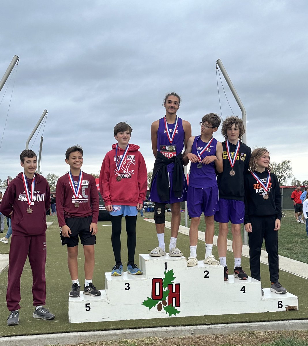 GenoaXC's tweet photo. MS NBC Results! 

Girls: 2nd place 🎉 
- Isabella S. - 2nd 
- Blair A. - 5th 

Boys: 
- Marcos M. -5th 
- Gavin P. - 7th 

**PR Time**
-Isabella (-17)
-Blair (-30)
-Opal (-19)
-Gianna (-1:06)
-Kirsten (-12)
-Marcos (-15)
-Gavin (-15) https://t.co/ORvheRblbR