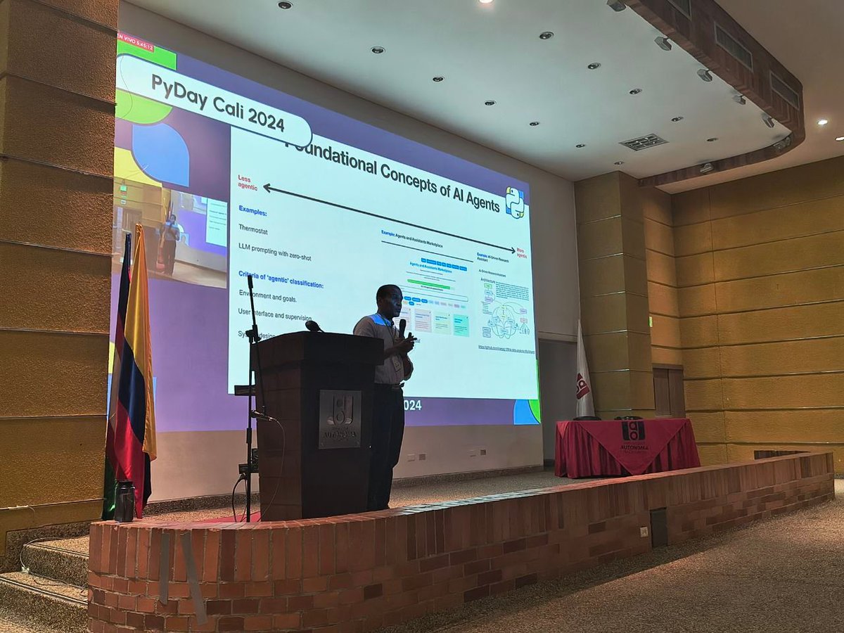 pythoncali's tweet image. LLM Agents in Action: Bridging AI Theory with Real-World Applications. En vivo y en directo Hernan Benitez
buff.ly/4dVVj3l
#PyDayCali2024 #python #pythoncali