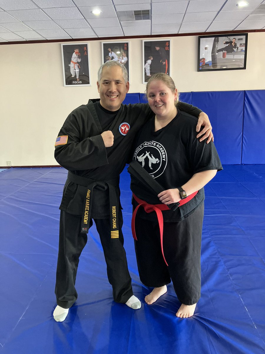 robchang007's tweet photo. Congratulations to my student got her Black Belt 🥋 test https://t.co/Nzc8JH4W1M