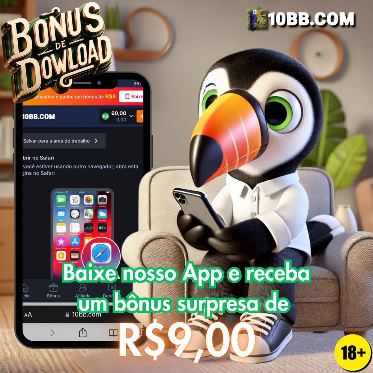 10bb_com's tweet photo. ⬇️ https://t.co/dFqsXYjk98
⬇️ https://t.co/Hc8MmdH5Kt
⬇️ https://t.co/gF79KxaQjh
🎁 Baixe o APP e ganhe R$9 de bônus na hora! 💸
⚠️ Jogos para maiores de 18 anos.
🚫 Jogue com responsabilidade!

#plataformaonline #dinheiro #dinheirofacil https://t.co/vYizRmr9xQ