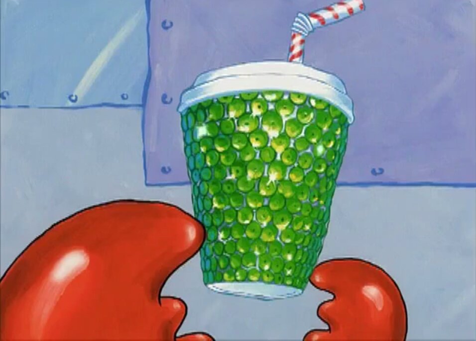 ankjesall13's tweet photo. Ahora que me puse a analizar está colaboración... me he dado cuenta que el milkshake de piña no está decorado con lentejuelas y las papas fritas con lazos🤔👀 #WendysKrabbyPatty25 #Spongebob25 https://t.co/3fLDTN8IPx