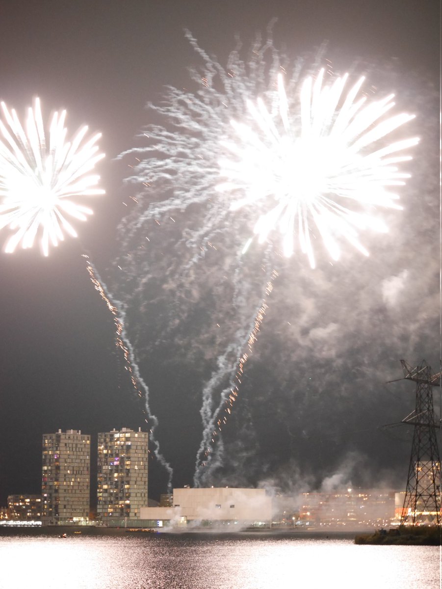 Het Diwali Festival in #Almere werd weer afgesloten met een grote vuurwerkshow. Wij keken, net als velen anderen, vanaf de Weerwaterbrug. 

#happyDiwali #Diwali #Diwali2024 #Vuurwerk #fireworks
