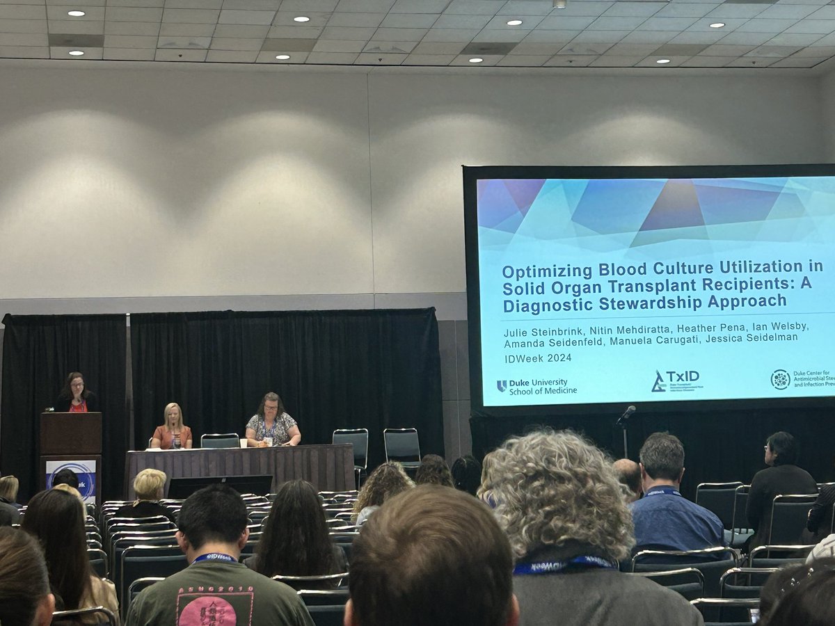 Drs. Gettler and Steinbrink discuss blood culture stewardship, both in the ED and in SOT patients <a href="/IDWeekmtg/">IDWeek</a>. <a href="/DCASIP_duke/">DCASIP</a> #TxID
