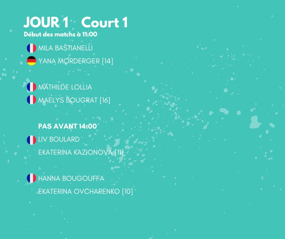 Ifv86's tweet photo. 9 françaises demain sur les courts des #IFV86 https://t.co/I89K8X6lx3