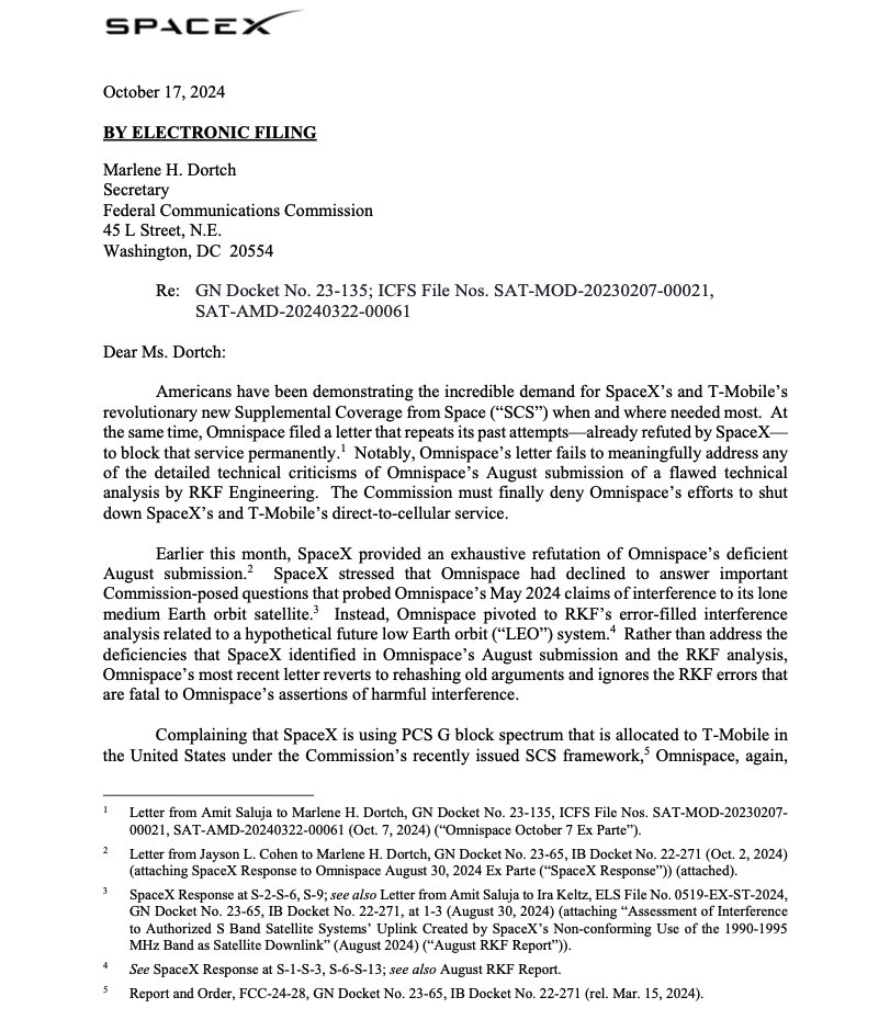MarioNawfal's tweet image. 🚨 BREAKING: MEGA MILITARY CONTRACTOR CAUGHT FAKING SATELLITE DATA TO TAKE DOWN STARLINK

SpaceX just exposed a dirty ploy by Lockheed Martin and Omnispace to block Starlink’s direct-to-cell service. 

Lockheed’s partner allegedly rigged their aging satellite to fake interference…