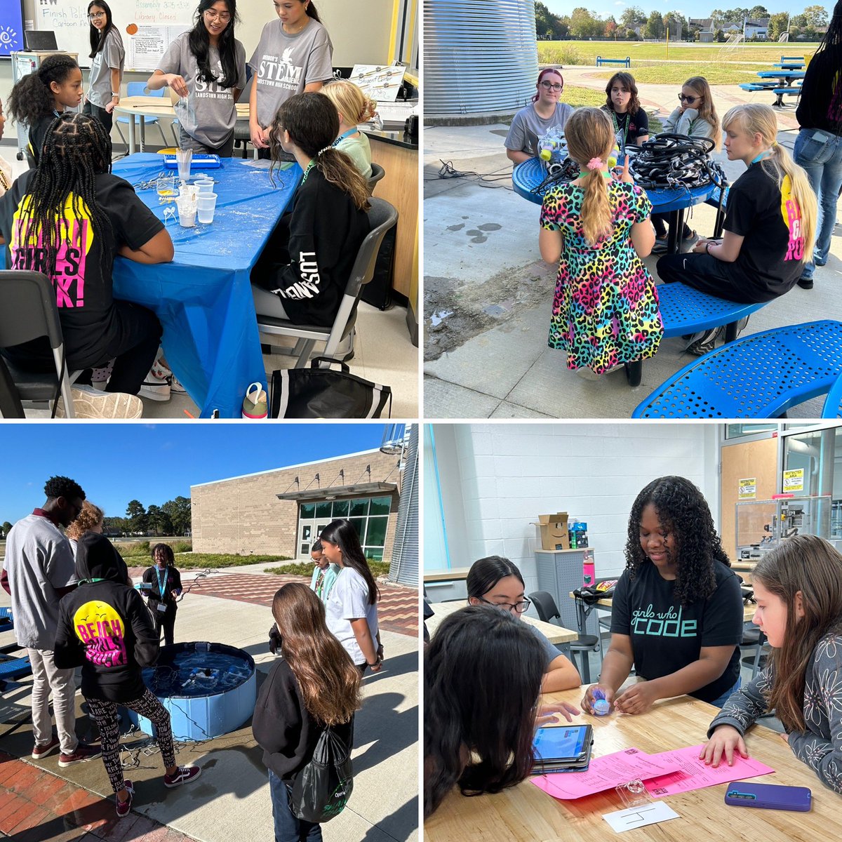 senorajenmorris's tweet image. The @LandstownEagles did a phenomenal job showcasing the many ways STEM is everywhere and that the future is STEM at the @vbschools Beach Girls Rock event. Thank you Ms. Wong &amp;amp; Ms. Johnson - the stellar Science teachers that served as sponsors. #EagleNation