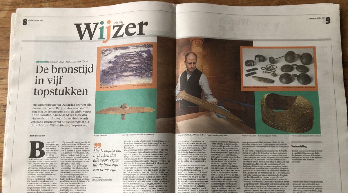 Luc Amkreutz | @prehistoryrmo.bsky.social (@prehistoryrmo) on Twitter photo Stuk in <a href="/leidschdagblad/">Leidsch Dagblad</a> over onze tentoonstelling @RM_Oudheden #Bronstijd. Vuur van Verandering 🔥 aan de hand van 5 topstukken: leidschdagblad.nl/uitgelicht/de-… Stuk in <a href="/leidschdagblad/">Leidsch Dagblad</a> over onze tentoonstelling @RM_Oudheden #Bronstijd. Vuur van Verandering 🔥 aan de hand van 5 topstukken: leidschdagblad.nl/uitgelicht/de-…