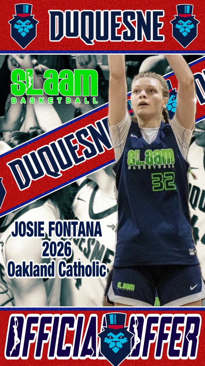 slaambasketball (@slaambasketball) on Twitter photo They keep coming for #SLAAMFam @josiefontana_ !!!! <a href="/DuqWBB/">Duquesne Women's Basketball</a> & <a href="/CoachDanBurt/">Dan</a> with the offer to compete in the <a href="/atlantic10/">Atlantic 10 Conference</a>!! Congratulations Josie!! <a href="/OC__Hoops/">Oakland Catholic Basketball</a> <a href="/slaam2026jamal/">SLAAM 2026 Woodson</a> <a href="/SelectEventsBB/">Select Events Basketball</a> They keep coming for #SLAAMFam @josiefontana_ !!!! <a href="/DuqWBB/">Duquesne Women's Basketball</a> & <a href="/CoachDanBurt/">Dan</a> with the offer to compete in the <a href="/atlantic10/">Atlantic 10 Conference</a>!! Congratulations Josie!! <a href="/OC__Hoops/">Oakland Catholic Basketball</a> <a href="/slaam2026jamal/">SLAAM 2026 Woodson</a> <a href="/SelectEventsBB/">Select Events Basketball</a>