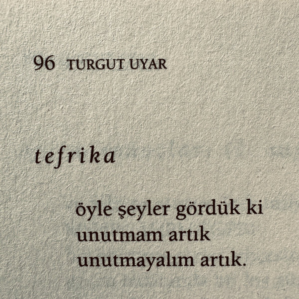 unutmayalım artık.