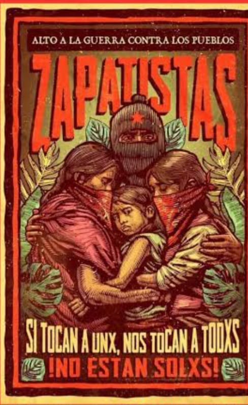 CNI_Mexico's tweet photo. JORNADA DE LUCHA CONTRA LA GUERRA A LOS PUEBLOS ZAPATISTAS
Desde tu geografia envía a porchiapaz2023@gmail.com fotos, videos, gráficas, posters, etc. y publícalas en tus redes! Que vuelen lejos y llegue el mensaje de ¡ALTO A LA GUERRA CONTRA ZAPATISTAS! https://t.co/aLc5711LqG