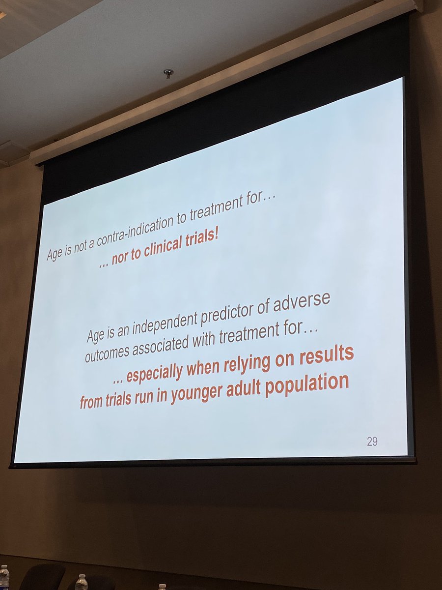 Capu B (@capubaldini) on Twitter photo ‼️ Important talk by <a href="/EtienneB66/">Etienne Brain</a> on de-escalation studies in older patients:
👉 Sometimes less is more 💪
👉 not always design non inferiority trials with a gold standard validated in younger patients
👉 simplify the research
👉 use patient centered endpoint ‼️ Important talk by <a href="/EtienneB66/">Etienne Brain</a> on de-escalation studies in older patients:
👉 Sometimes less is more 💪
👉 not always design non inferiority trials with a gold standard validated in younger patients
👉 simplify the research
👉 use patient centered endpoint