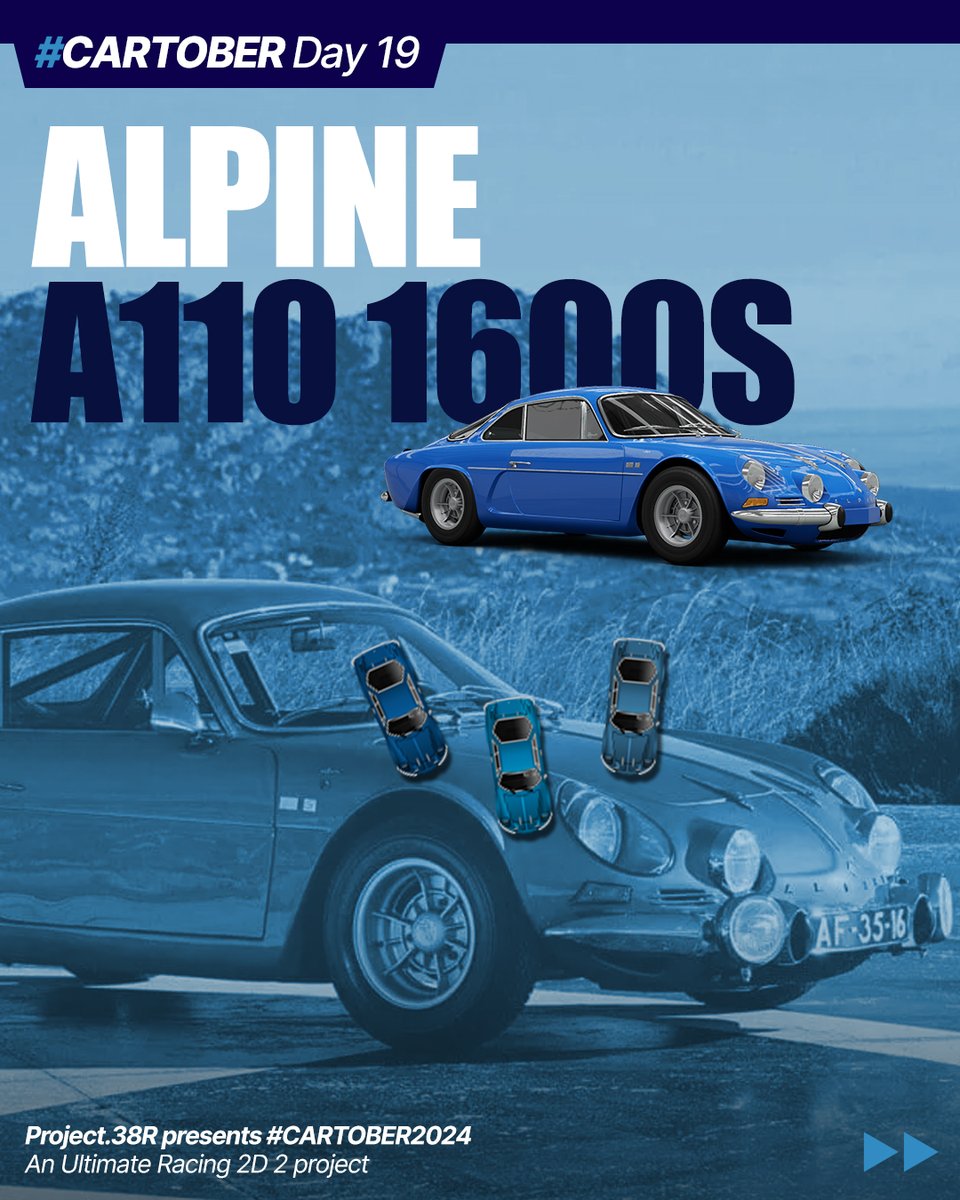 Project38R's tweet photo. Cartober Day 19 - Alpine A110 1600S #UR2D2 https://t.co/jXPPsHs48g