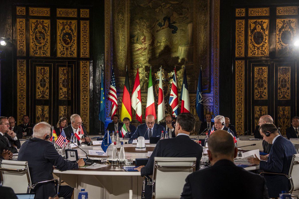 Les tensions entre puissances augmentent, les menaces sécuritaires se multiplient, notre monde se réarme.

Pour la première fois, le G7 se réunit en format Défense, à l’initiative de l’Italie et de mon homologue <a href="/GuidoCrosetto/">Guido Crosetto</a>, avec des réponses concrètes à ces défis communs.