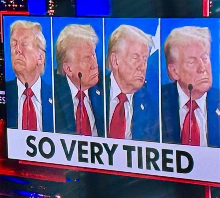 If he's too tired to campaign, he's too tired to be president.